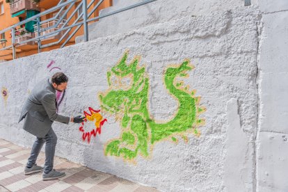 Imagen del mural inaugurado a Sant Pere i Sant Pau
