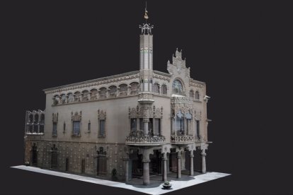 Així quedarà la Casa Navàs després de la reconstrucció de la torratxa.