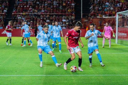Imagen del partido entre el Nàstic y el Málaga