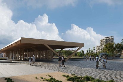 Imatge virtual de la futura estació de bus de Reus.