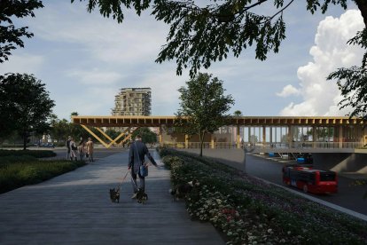 Imatge virtual de la futura estació de bus de Reus.