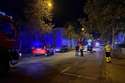 Imatge de la zona de l'incendi.