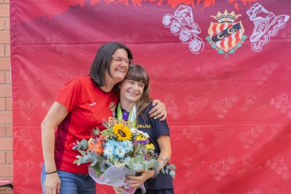 Imagen del acto de recibimiento a la tricampeona Carla Plana.