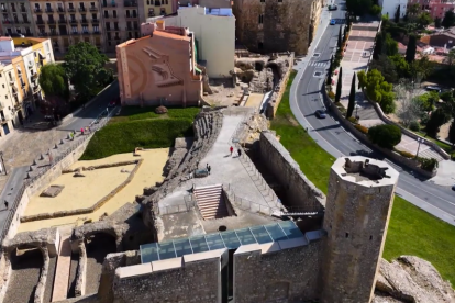 Imagen aérea del circo romano.