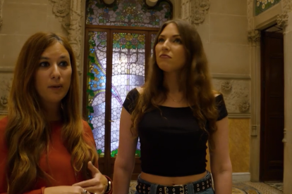 SIlvia Sagalà y Laura Solanes en la Casa Navàs.