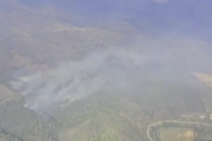 Imatge de l'incendi de Porrera.