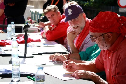 El jurat de la primera jornada del Concurs de Castells