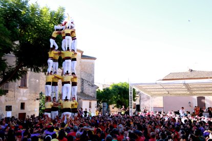 Cinc de set descarregat pels Castellers de Castelldefels en la primera jornada del Concurs de Castells