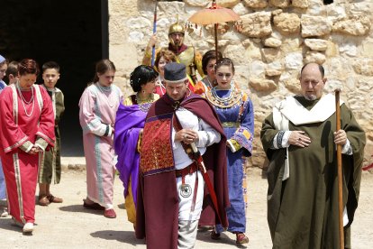 Imatge d’una representació de reconstrucció històrica al Conjunt romà de Centcelles