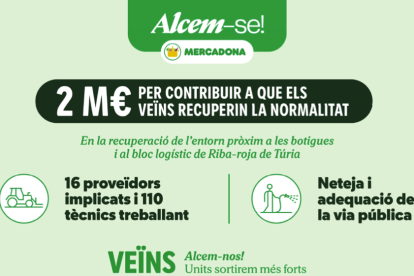 Imagen de la campaña de Mercadona por la DANA.