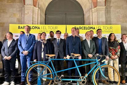 Imatge de la presentació de Tarragona com a sortida de la segona etapa del Tour de França.