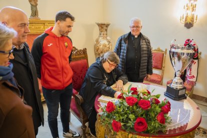 Celebració Reus Deportiu de hoquei.