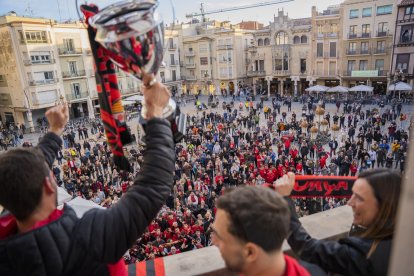 Celebració Reus Deportiu de hoquei.