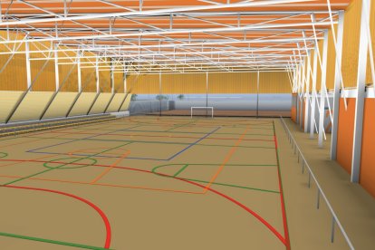 Imagen virtual del poliligero de la Escuela Marià Fortuny.