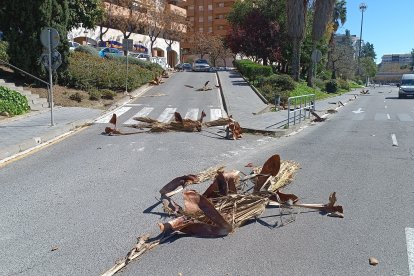 Afectaciones por el viento en Tarragona