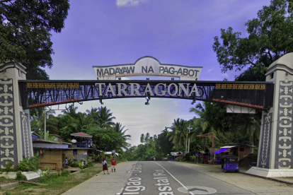 Imagen del arco de entrada en la Tarragona filipina.