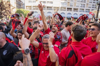 Celebración del ascenso a Segunda RFEF del Reus FC Reddis.