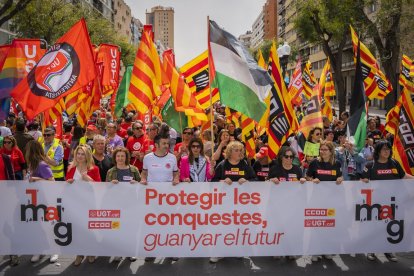 Manifestación del Primero de Mayo en Tarragona.