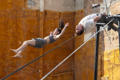 Un espectáculo de la Feria Trapecio.