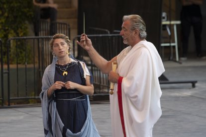 El magistrat Julio Pablo va fer l’explicació sobre el món dels gladiadors.