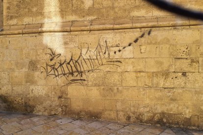 Pintada a la Prioral de Sant Pere de Reus.