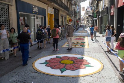 Una de les catifes florals del Corpus a Reus