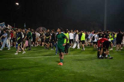 Partit del Nàstic en Zubieta.