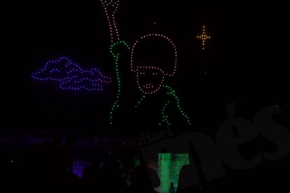 Espectacle de drons a Tarragona.