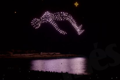 Espectacle de drons a Tarragona.