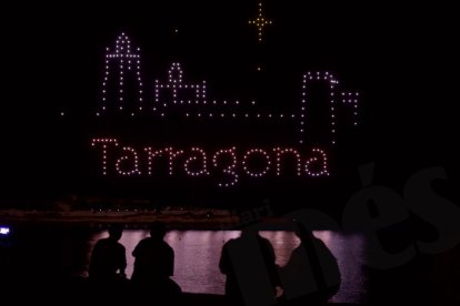 Espectacle de drons a Tarragona.