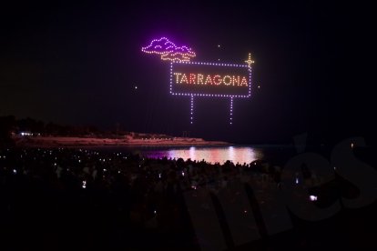 Espectacle de drons a Tarragona.