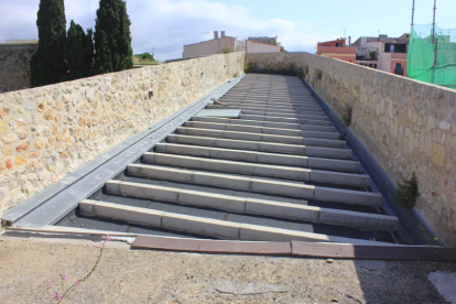 Tram inacabat del sector del pas de ronda executat l’any 2016.