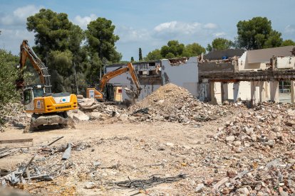 Imatge de les obres a la Ciutat de Repòsde Tarragona.