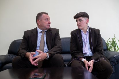 López y Morales durante la entrevista con Diario Más.