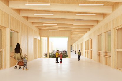 Imatge virtual del projecte de l'escola bressol municipal L'Ametller.