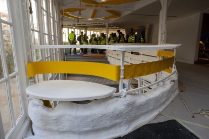 Visita d'obres al Teatre Metropol.