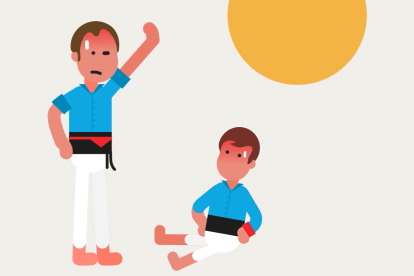 Imatge del vídeo il·lustrat sobre «L’illa de calor urbana», que forma part del projecte 'Castells de ciència'.