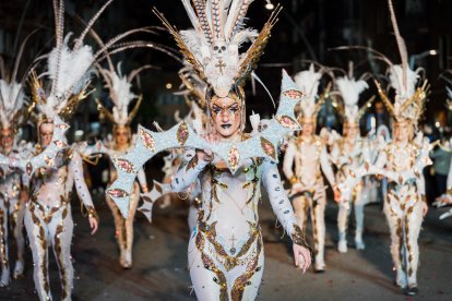 La comparsa Aerodance, segona classificada del Concurs de Comparses.