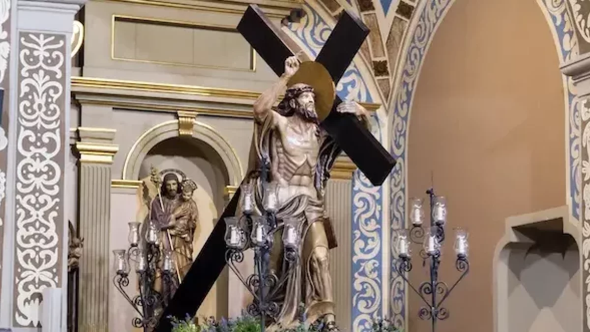 Espai dedicat a la Setmana Santa a l'Església de Sant Agustí de Tarragona.