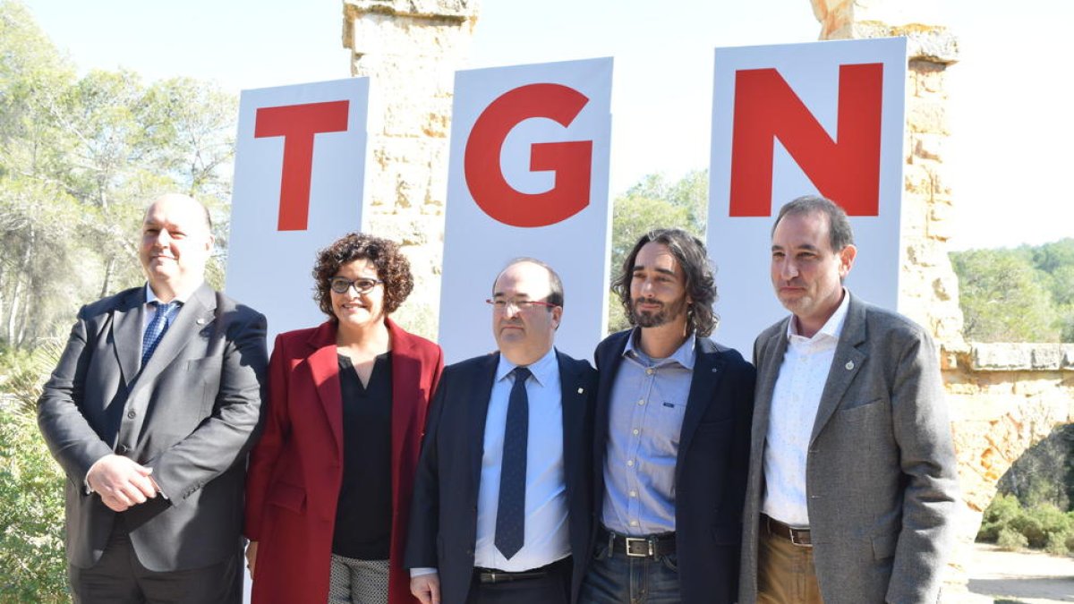 Miquel Iceta y Ramon Espadaler, en la presentación de la lista del PSC en Tarragona para el 21D