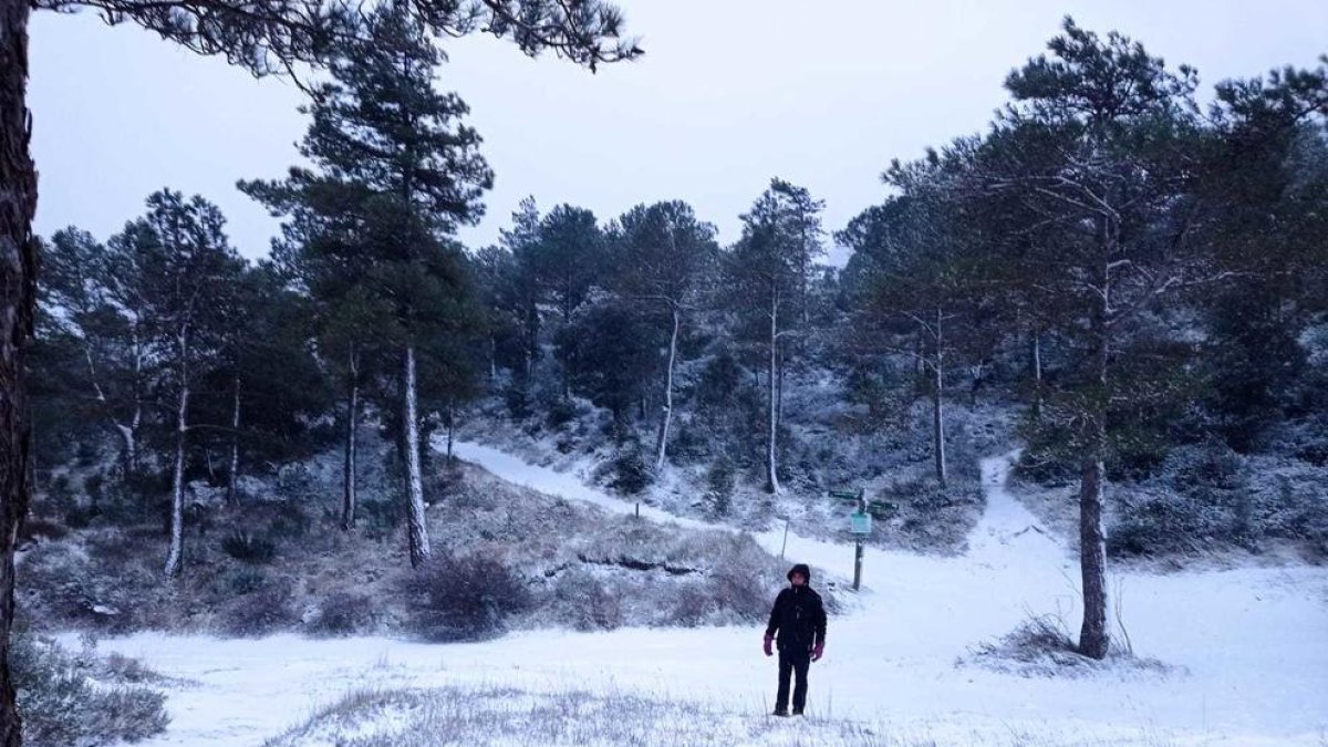 La neu fa acte de presència a Colldejou