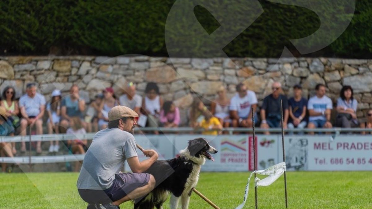 Moisés Tarrés, con su perro Mac, ganó la edición de este año que reunió cerca de un millar de personas