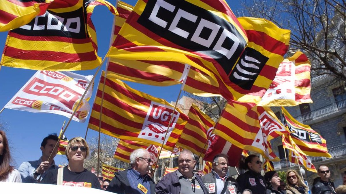 En la manifestació d'aquest matí hi han participat més de cinc-centes persones.