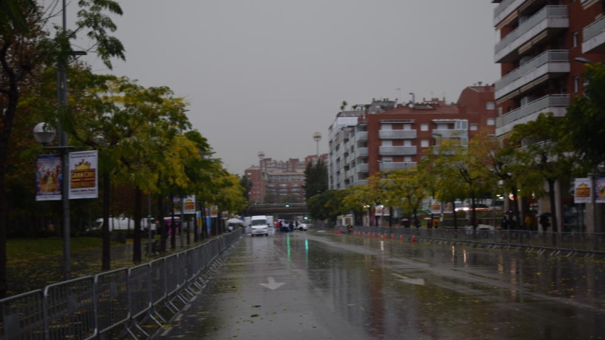 Este era el estado que presentaba la calle Vidal i Barraquer