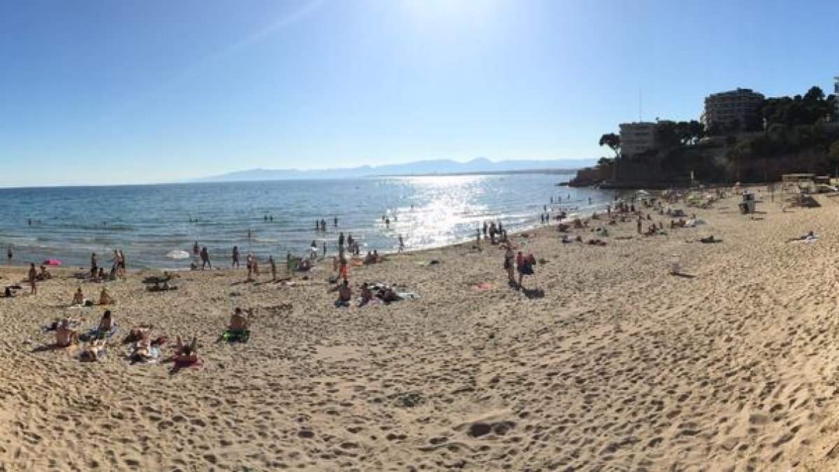 La playa de los Curas de Salou