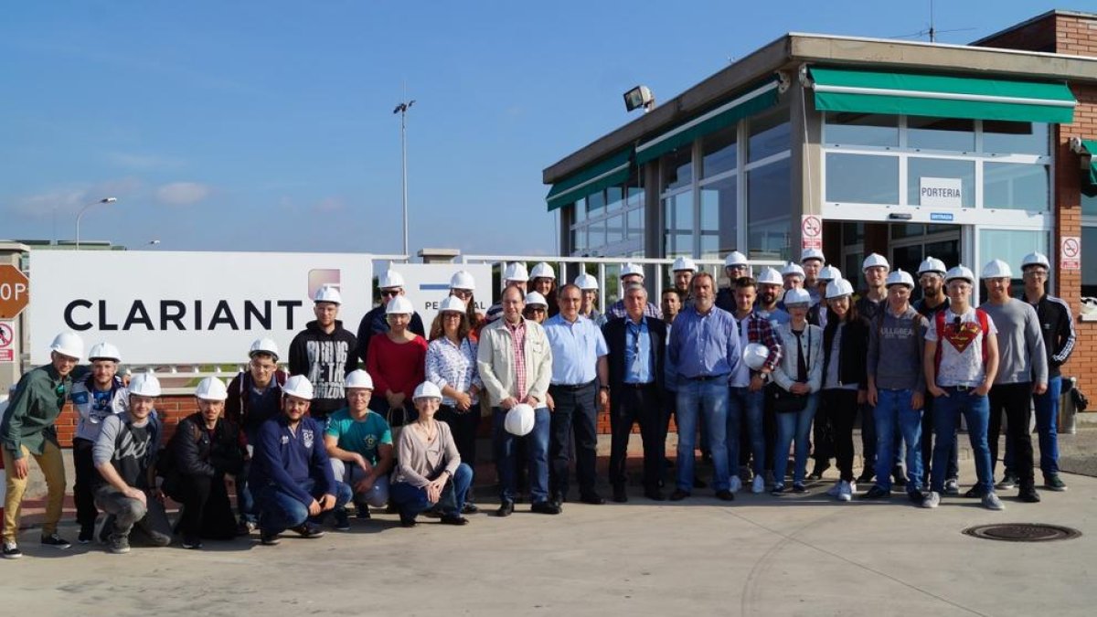 Els alumnes de Química Industrial del Comte de Rius visiten Clariant