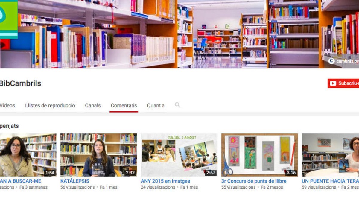 Alumnes dels instituts de Cambrils recomanaran llibres en una marató de 'booktubers'