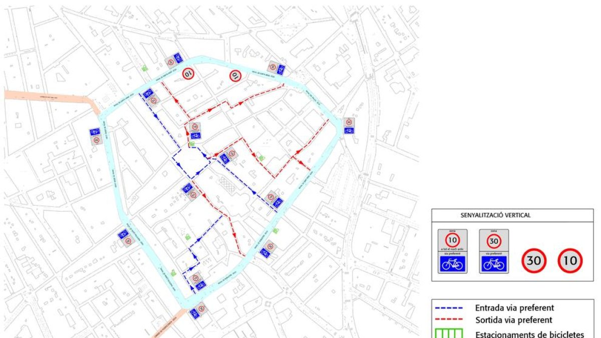 Reus vol fer compatible la circulació de la bicicleta i la de vianants