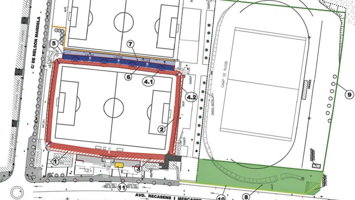 Vuit empreses opten a les obres que adaptaran l'Estadi a Tarragona 2017