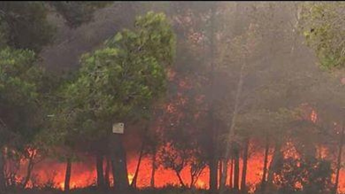 El incendio de los Pallareses obliga a desalojar vecinos de Mas dels Frares